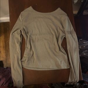 Ribbed Long Sleeve Top